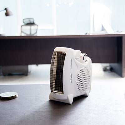 Krypton 2000W Portable Fan Heater - 2 Heating Speed, Adjustable Thermostat, Ultra Quiet, Auto Shut-off, Overheat & Tip-Over Protection, Compact & Indicator Light | Ideal for Home, Office, Bedroom 