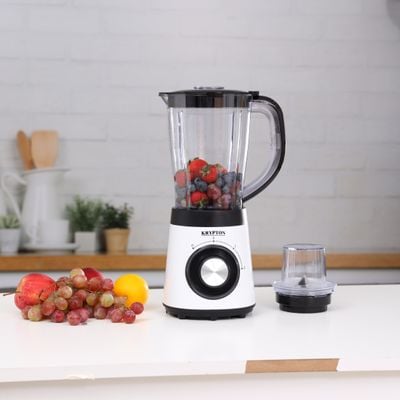 2-in-1 Blender, 1.5L Plastic Jar, Coffee Grinder, KNB5315 | 500W | 2 Speed with Pulse Function | Mixer for Smoothies, Juices, Sauces, Spices, Chutney