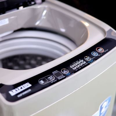 Krypton Fully Automatic Washing Machine 7KG - Plastic Body - Stainless Steel Drum- Tempered Glass Window - Turbo Wash - Gentle Wash | Wash Power: 330W & Spin Power 260W | 2 Years Warranty