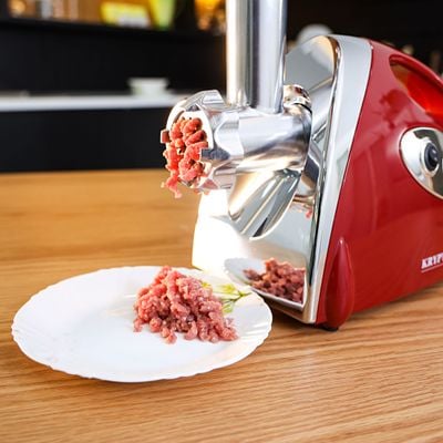 Meat Grinder - Electric Meat Mincer with Reverse Function | 2000W | 3 Metal Cutting Plates | Accessories, Metal Gears, Stainless Steel Blade | Suitable for Cutting Cheese, Veg, Meat