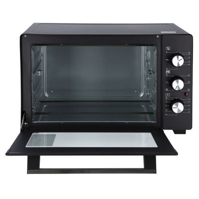 Krypton 30L Electric Oven - 1600W Electric Oven with Rotisserie functions | Grill Function, 60 Minute Timer, Auto Shut Off with Signal Bell & Inside Lamp | Multiple Control Knobs 