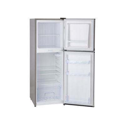 Krypton Double Door Defrost Refrigerator- KNRF220T| Quick Cooling, Larger Storage Space and Vegetable Box, Perfect for Family of 4 to 5 Members| Includes a Lock and Key| Silver, 2 Year Warranty