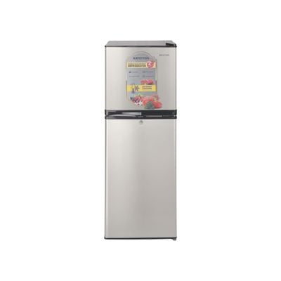 Krypton Double Door Defrost Refrigerator- KNRF220T| Quick Cooling, Larger Storage Space and Vegetable Box, Perfect for Family of 4 to 5 Members| Includes a Lock and Key| Silver, 2 Year Warranty