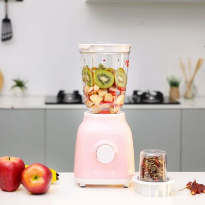 2-in-1 Unbreakable Jar Blender, 1.5L Jar, 400W, KNB6207 | 2 Speed & Pulse Function | Small Grinder | Blender for Smoothies, Juices and Sauces