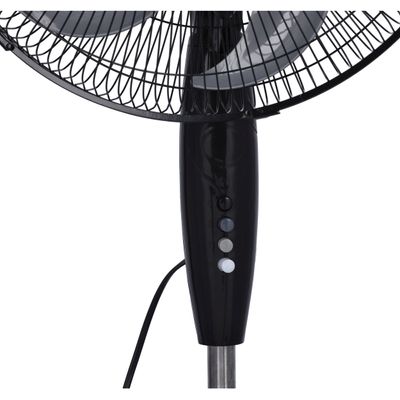 Krypton KNF6274 16 inch Stand Fan - 3 Speed | 6 Leaf Blade | with Safety Grill | Adjustable Height | Tilt Setting with 75 Degree Wide Oscillation| Ideal for Office, Home, Hospital & More | 2 Years Warranty