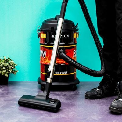 Krypton Drum Vacuum Cleaner- KNVC6279| 2300 W Powerful Motor, 21 L Capacity| With Dry and Blow Function, Powerful Suction And Fresh Outlook Design| Perfect For Home, Office, Apartments| Black and Red