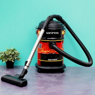 Krypton Drum Vacuum Cleaner- KNVC6279| 2300 W Powerful Motor, 21 L Capacity| With Dry and Blow Function, Powerful Suction And Fresh Outlook Design| Perfect For Home, Office, Apartments| Black and Red