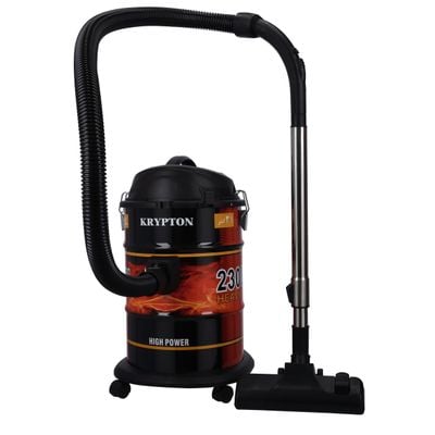 Krypton Drum Vacuum Cleaner- KNVC6279| 2300 W Powerful Motor, 21 L Capacity| With Dry and Blow Function, Powerful Suction And Fresh Outlook Design| Perfect For Home, Office, Apartments| Black and Red