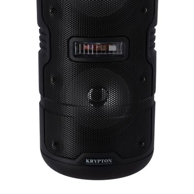 Portable Rechargeable Speaker with Mic and Remote, KNMS5397 | BT/ TF/ USB/ FM/ Micro SD & Aux Inputs | Karaoke Speaker with LED Display | 3.7V 1500mAh Battery | LED Display