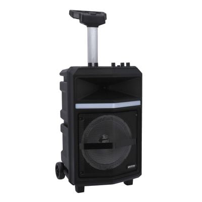 Krypton Portable Professional Rechargeable Speaker, KNMS5393 | Trolley Handle & Wheels | TWS Function | BT/ Aux/ USB/ TF/FM/ Mic | Perfect for Indoor & Outdoor Use