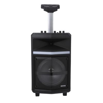 Krypton Portable Professional Rechargeable Speaker, KNMS5393 | Trolley Handle & Wheels | TWS Function | BT/ Aux/ USB/ TF/FM/ Mic | Perfect for Indoor & Outdoor Use