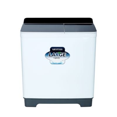 Portable Powerful 13 kg Semi Auto Twin Tub Washing Machine with Strong Pulsator KNSWM6290 Krypton