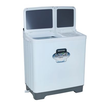 Portable Powerful 13 kg Semi Auto Twin Tub Washing Machine with Strong Pulsator KNSWM6290 Krypton