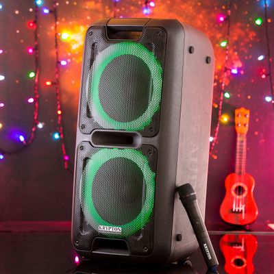 Portable and Rechargeable Professional Speaker, KNMS5201 | BT/ USB/TF Card/ FM Radio/ TWS Connection | Remote Control | Ideal for Professional, Party, Home & More