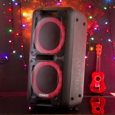 Portable and Rechargeable Professional Speaker, KNMS5201 | BT/ USB/TF Card/ FM Radio/ TWS Connection | Remote Control | Ideal for Professional, Party, Home & More