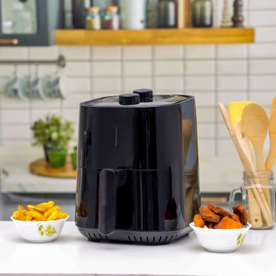 Air Fryer with 3L Capacity & 30mins Timer, KNAF6362 | Stainless Steel Heating Pipe | Non-Stick Coating Inner Pot & Frying Grill | Power Cut Off/Overheat Protection