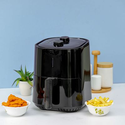 Air Fryer with 3L Capacity & 30mins Timer, KNAF6362 | Stainless Steel Heating Pipe | Non-Stick Coating Inner Pot & Frying Grill | Power Cut Off/Overheat Protection