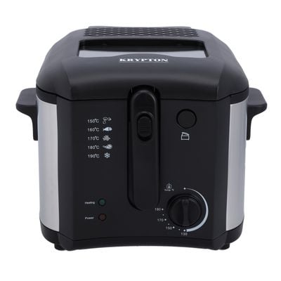 Deep Fryer, 1600W Power, KNDF6347 - 130-190 Degree Celsius Adjustable Time & Temperature ,2 L Detachable Inner Pot, Dishwasher Safe Lid