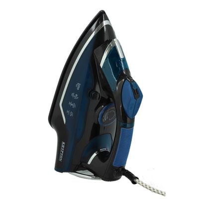 Ceramic Steam Iron, Stream Rate Of 15g/Min, 2200W, KNSI6351 | Ceramic Sole Plate| Self-Cleaning Function| Powerful Steam Burst| Water Tank Of 380ml | Rotating Swivel Cord