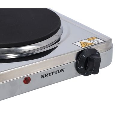 Stainless Steel Hot Plate, 185mm, KNHP6289 | Single Plate | Auto-Thermostat | Overheat Protection | Various Heat Operations | On/Off Indicator Light