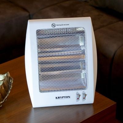 Quartz Heater, Long And Equably Heating, KNQH6365 | Safety Tip-Over Protect | Quartz Tubes | 2 Heat Settings | Carry Handle | 2 Years Warranty