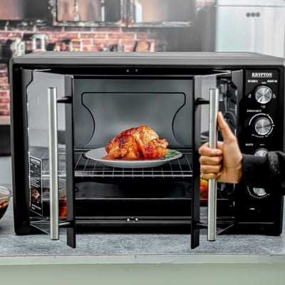 Electric Oven with Rotisserie, Convection & Lamp, KNO6355 | 60 Minutes Timer | Inside Lamp | Stainless Steel Heating Elements | Heat Resistant Tempered Window | 75L