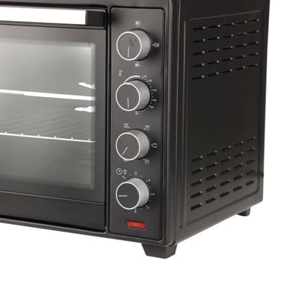 Electric Oven with Rotisserie & Convection, 2000W, KNO6381 | 60L Capacity | Temperature Control | 60 Min Timer |Inside Lamp | 2 Hotplates | Tempered Glass Window