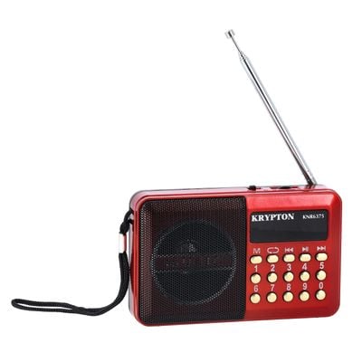 Rechargeable Digital Radio with Mp3 Player, KNR6375 | 55 Channel Memory | USB & TF Card Player | Auto Search & Auto Save Radio | Radio with LED Digital Display