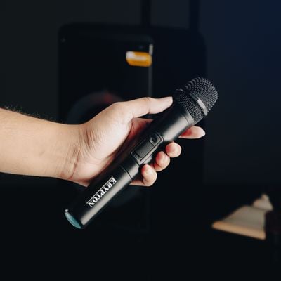 Portable and Rechargeable Professional Speaker, KNMS6220 | TWS Connection, BT/FM/USB/TF Card | LED Display | Wireless MIC, Remote Control | 50000W PMPO | LED Disco Light