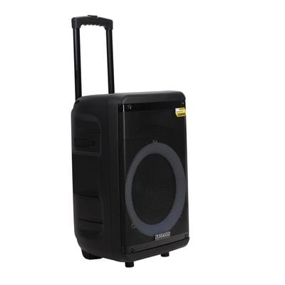 Portable and Rechargeable Professional Speaker, KNMS6220 | TWS Connection, BT/FM/USB/TF Card | LED Display | Wireless MIC, Remote Control | 50000W PMPO | LED Disco Light