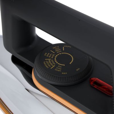 Krypton 1200 W Electric Dry Iron- KNDI5217| Light-Weight Iron Box with Light Indicator| Golden Sole Plate and Temperature Setting Dial with Automatic Cut-Off| 2 Years Warranty 