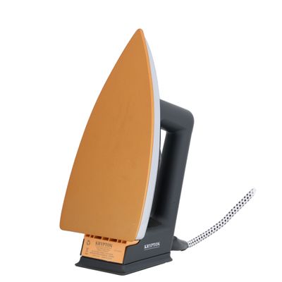 Krypton 1200 W Electric Dry Iron- KNDI5217| Light-Weight Iron Box with Light Indicator| Golden Sole Plate and Temperature Setting Dial with Automatic Cut-Off| 2 Years Warranty 