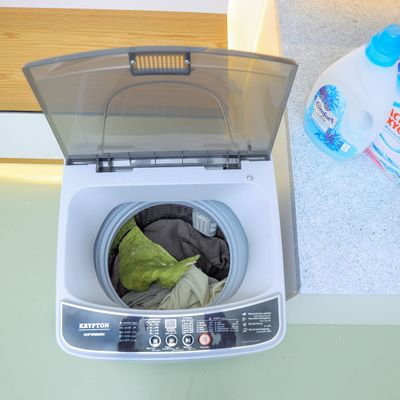 Krypton Fully Automatic Washing Machine- KNFWM6294/ 6.0 kg, Top-Loading and One-Click Intelligence/ Equipped with Diamond Inner Cylinder and Hand-Twist Wash Feature/ Perfect for Home, Apartment, etc./ White, 1 Year Warranty 