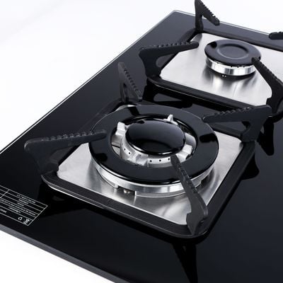 Krypton 2-IN-1 Built In Gas Hob- KNGC6423| Gas Stove with Sabaf Burners, Low Gas Consumption and Improved Gas Flow for Efficient Heating| Pulse Ignition System | Black, 2 Years Warranty