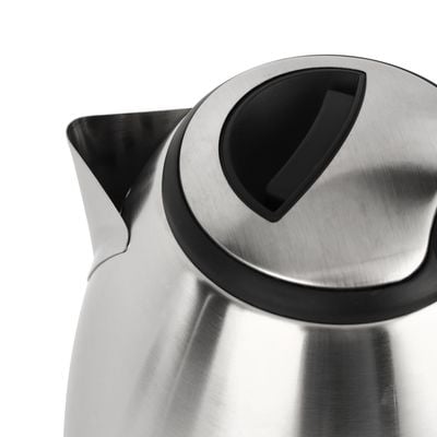 Krypton 1.8 L Stainless Steel Electric Kettle- KNK5465| 1500W, 360-Degree Rotation Base with Automatic Power-Off| Perfect for Boiling Water, Milk, Tea| Overheat Protection, Dry Boil Protection| Black and silver, 2 Years Warranty