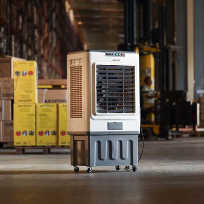 Krypton 60 L Air Cooler- KNAC6437/ Equipped with Ice Box Technology, 3 Wind Speed/ 250 W Powerful Motor, Adjustable Directions, Ideal for Home, Schools, Office, Bedroom, Dorm, etc./ 2 Years Warranty, White and Grey