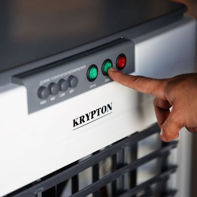 Krypton 60 L Air Cooler- KNAC6437/ Equipped with Ice Box Technology, 3 Wind Speed/ 250 W Powerful Motor, Adjustable Directions, Ideal for Home, Schools, Office, Bedroom, Dorm, etc./ 2 Years Warranty, White and Grey