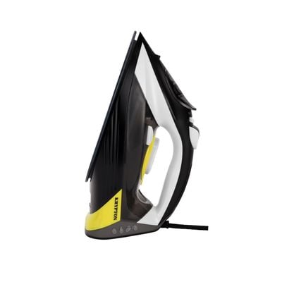 Krypton Ceramic Steam Iron- KNSI6446/ Dry Steam Ironing Box with Ceramic Soleplate and Steam Output Controller/ Compact and Handy Design with Multiple Functions/ 300 ml Water Tank, Suitable for All Kinds of Fabric, 2200 W Power/ 2 Years Warranty, Black 