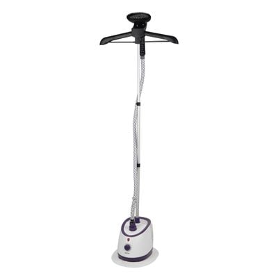 Krypton Garment Steamer- KNGS6441/ 1.7 liter Water Tank Capacity with Side Water Outlet for Easy Maintenance/ Suitable for All Kinds of Fabric, Synthetic, Natural, Dense, Softens, Straightens and Removes Wrinkles with Ease/ 60 min Continuous Working, Powerful Steam, 2000 w/ White, 2 Years Warranty