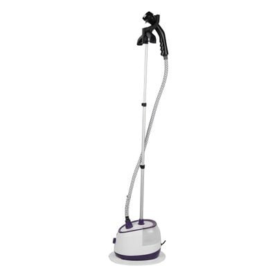 Krypton Garment Steamer- KNGS6441/ 1.7 liter Water Tank Capacity with Side Water Outlet for Easy Maintenance/ Suitable for All Kinds of Fabric, Synthetic, Natural, Dense, Softens, Straightens and Removes Wrinkles with Ease/ 60 min Continuous Working, Powerful Steam, 2000 w/ White, 2 Years Warranty