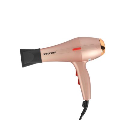 Krypton 1600 W Hair Dryer- KNH6561/ High Speed, Quiet Sound 2 Speed and 3 Heat Settings/ with Turbo Motor for Quick Drying, Perfect for Salon and at Home Styling/ 2 Years Warranty, Pink