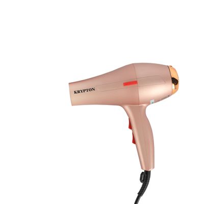 Krypton 1600 W Hair Dryer- KNH6561/ High Speed, Quiet Sound 2 Speed and 3 Heat Settings/ with Turbo Motor for Quick Drying, Perfect for Salon and at Home Styling/ 2 Years Warranty, Pink