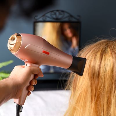 Krypton 1600 W Hair Dryer- KNH6561/ High Speed, Quiet Sound 2 Speed and 3 Heat Settings/ with Turbo Motor for Quick Drying, Perfect for Salon and at Home Styling/ 2 Years Warranty, Pink