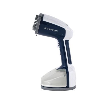 Krypton Handheld Garment Steamer- KNGS6569/ 350 ml Water Tank Capacity, Removable for Easy Cleaning/ Suitable for all Kinds of Fabric, Softens, Straightens and Removes Wrinkles with Ease/ Stainless Steel Panel, Powerful Vertical Steam, 1500 w/ White and purple, 2 Years Warranty