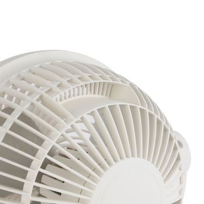 Krypton 8" Air Circulation Fan- KNF6450/ with 90 Degree Variable Tilt and Horizontal Oscillation/ 3 Blades for Strong Wind and 3-Speed Levels/ Ideal for Home, Office, Apartment/ 2 Years Warranty, White 