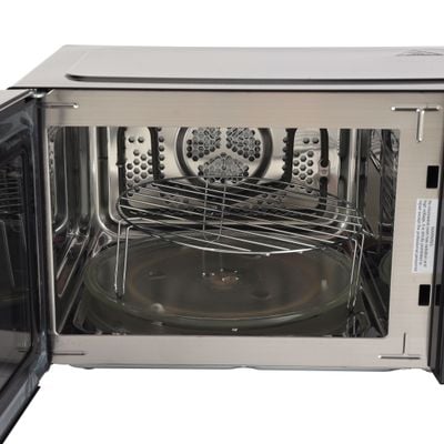 Krypton 25 L Digital Microwave Oven- KNMO6584/ Multi-Functional Cooking, Grill, Convection and Combination/ Sensor Touch Control Panel with Knob and 8 Auto Menu Settings/ Pull Open Door Handle and Mirror Glass Finish/ Perfect for Cakes, Cookies, Bread, Meats, Vegetables/ Black, 2 Years Warranty 