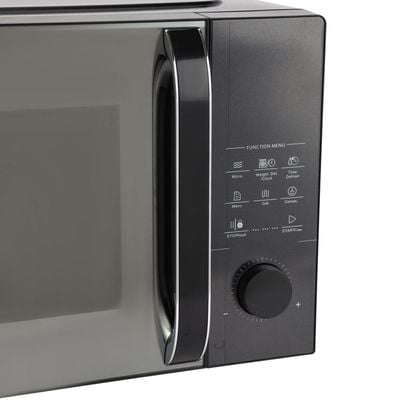 Krypton 25 L Digital Microwave Oven- KNMO6584/ Multi-Functional Cooking, Grill, Convection and Combination/ Sensor Touch Control Panel with Knob and 8 Auto Menu Settings/ Pull Open Door Handle and Mirror Glass Finish/ Perfect for Cakes, Cookies, Bread, Meats, Vegetables/ Black, 2 Years Warranty 