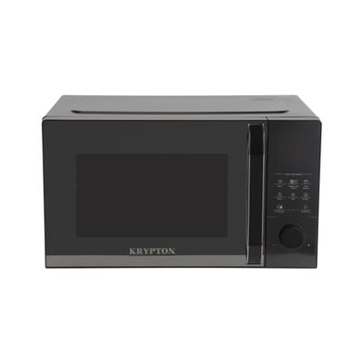 Krypton 25 L Digital Microwave Oven- KNMO6584/ Multi-Functional Cooking, Grill, Convection and Combination/ Sensor Touch Control Panel with Knob and 8 Auto Menu Settings/ Pull Open Door Handle and Mirror Glass Finish/ Perfect for Cakes, Cookies, Bread, Meats, Vegetables/ Black, 2 Years Warranty 