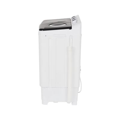 Krypton 7 kg Twin Tub Semi-Automatic Washing Machine- KNSWM6592/ Easy to Use Control Panel, Big Pulsator and Hand Twist Wash/ Classic Design, Plastic Body, Low Noise Operation, Compact Size/ Perfect for Home, Apartments, etc./ White, 1 Year Warranty