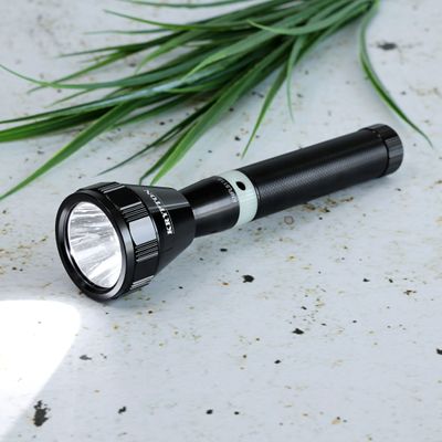 Krypton KNFL5119 Rechargeable LED Flashlight - High Power Flashlight Super Bright CREE LED Torch Light - Built-in 1900mAh Battery, USB Charging - Powerful Torch for Camping Hiking Trekking Outdoor 